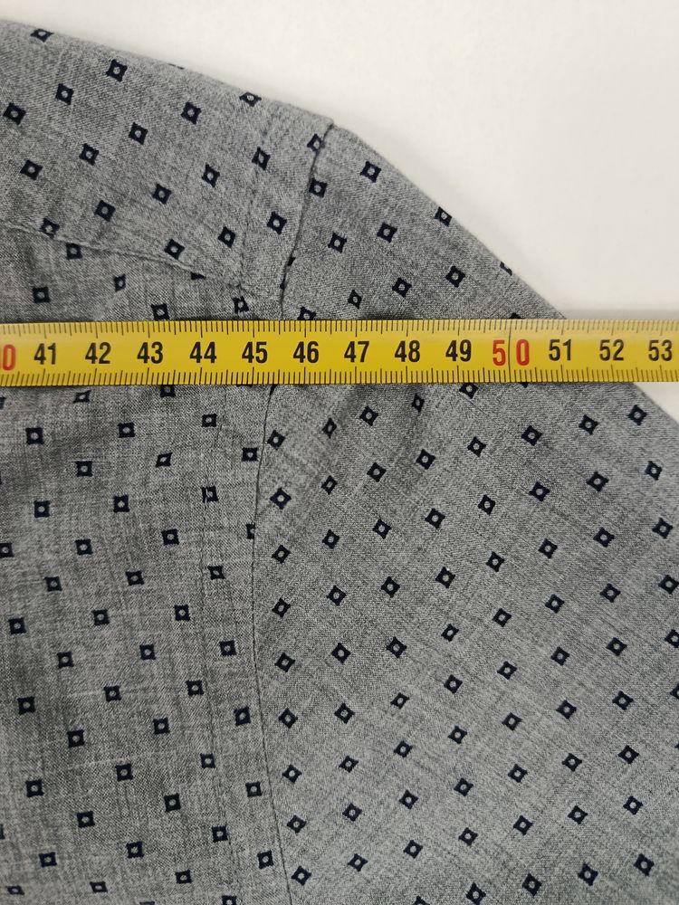 Tommy Hilfiger Grey Patterned Long Sleeve Button-Up Shirt image 4