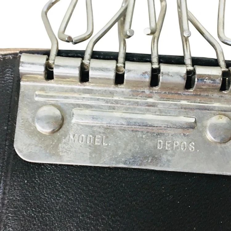 Prada Lizard Skin Leather Key Holder Wallet Purse obraz 6