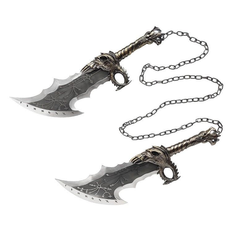 God Of War Deluxe Ragnarok Metal Chaos Blades - Collector's Display Replica image 4