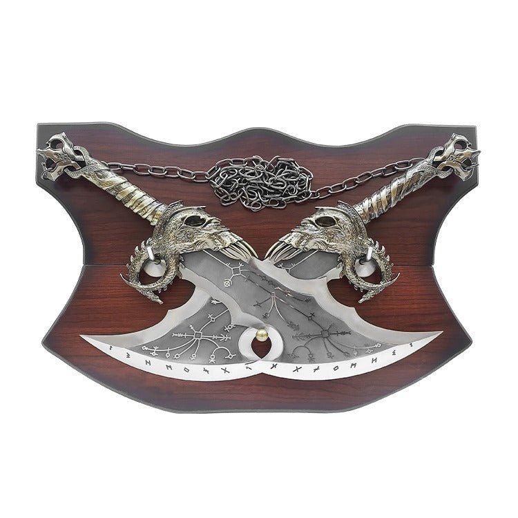God Of War Deluxe Ragnarok Metal Chaos Blades - Collector's Display Replica image 1