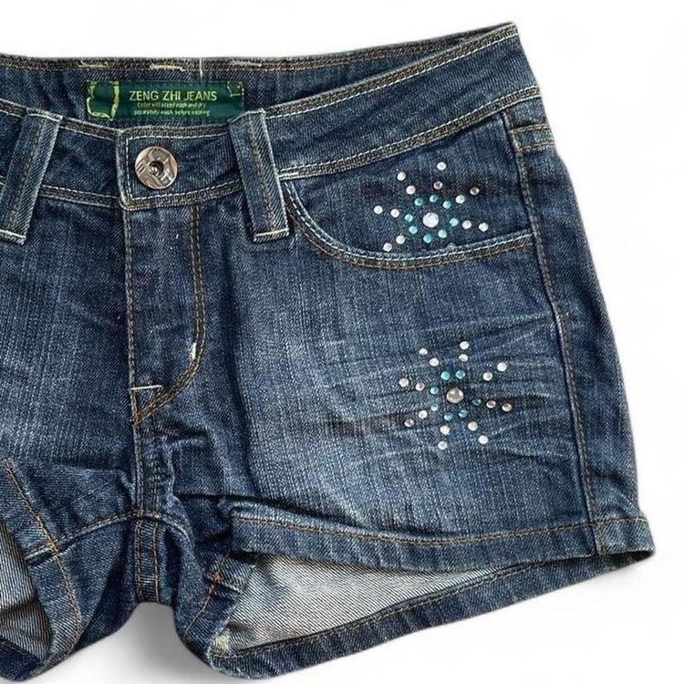 Immagine di Y2K  Jeans Denim Mini Shorts size XXS 5