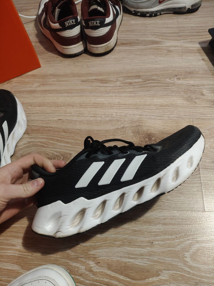 Adidas Black And White Running Shoe