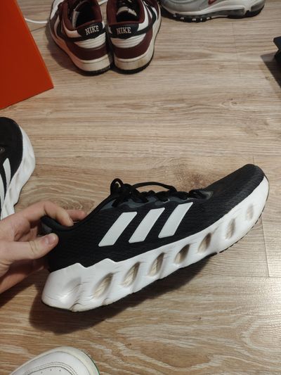 Adidas Black And White Running Shoe