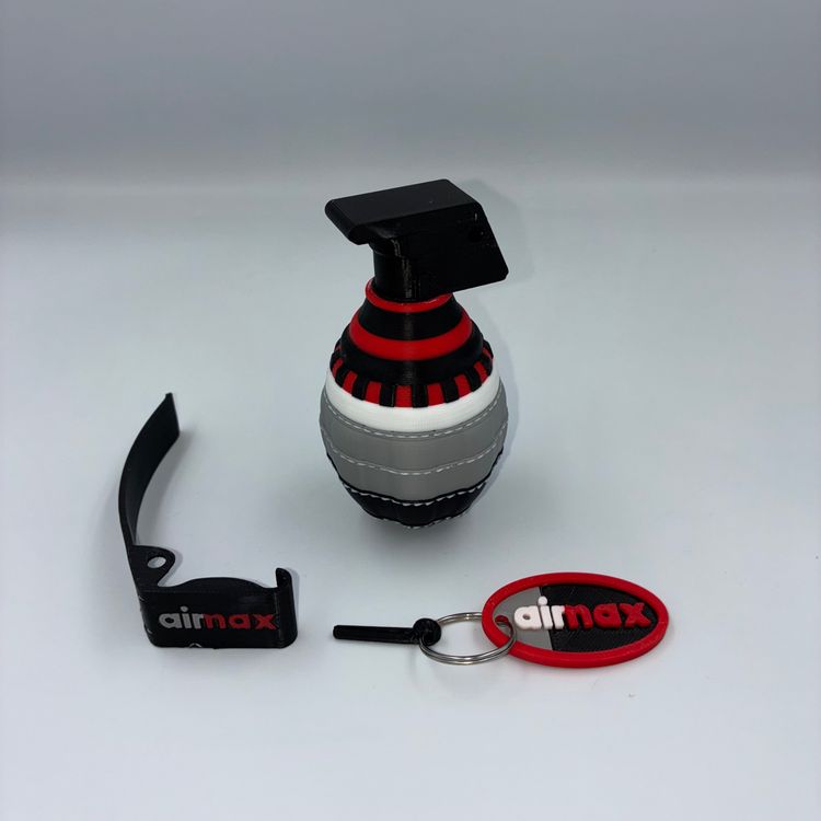 3D AIRMAX INSPIRED GRENADE - SOLAR RED 5