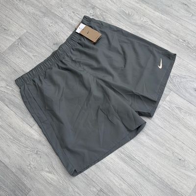 Nike Dri Fit Challenger 7" Brief Lined Shorts Training Running Gym - Smoke Grey