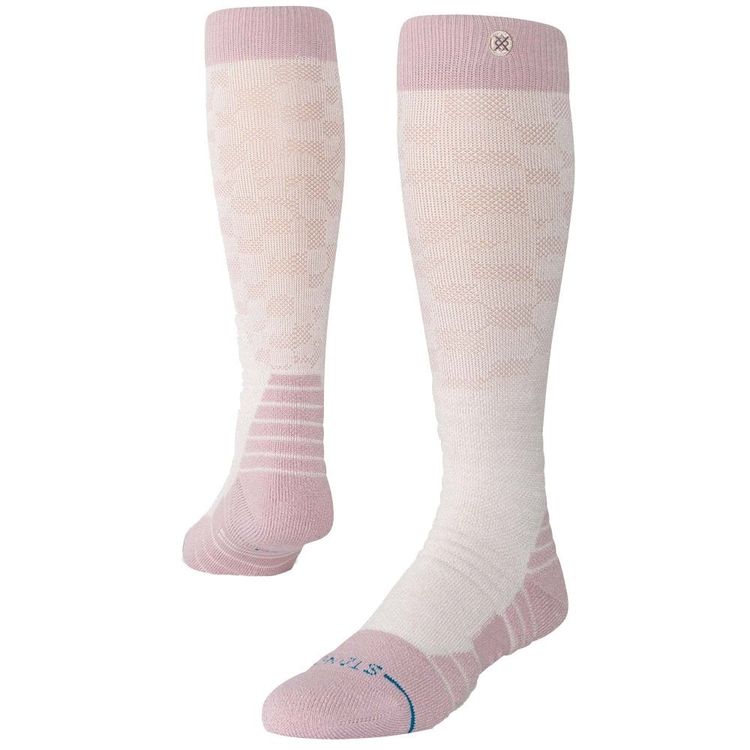 Stance USA Official Crew Socks - S - Womens Check Me Out Mid Crew Ski Lilac image 1