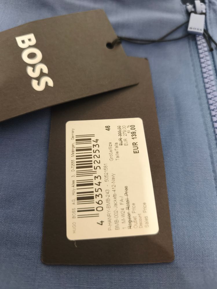 Boss cazadora talla 46 obraz 4
