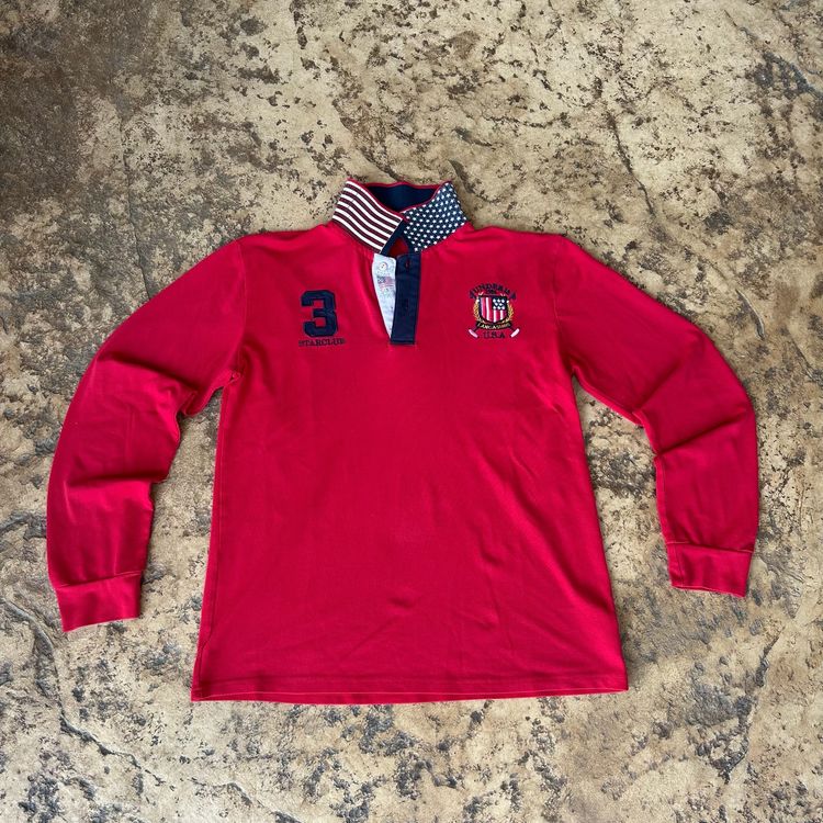 The Hundreds Hundreds Red Long Sleeve Rugby Shirt product image