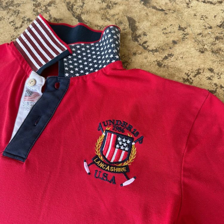 Hundreds Red Long Sleeve Rugby Shirt 2