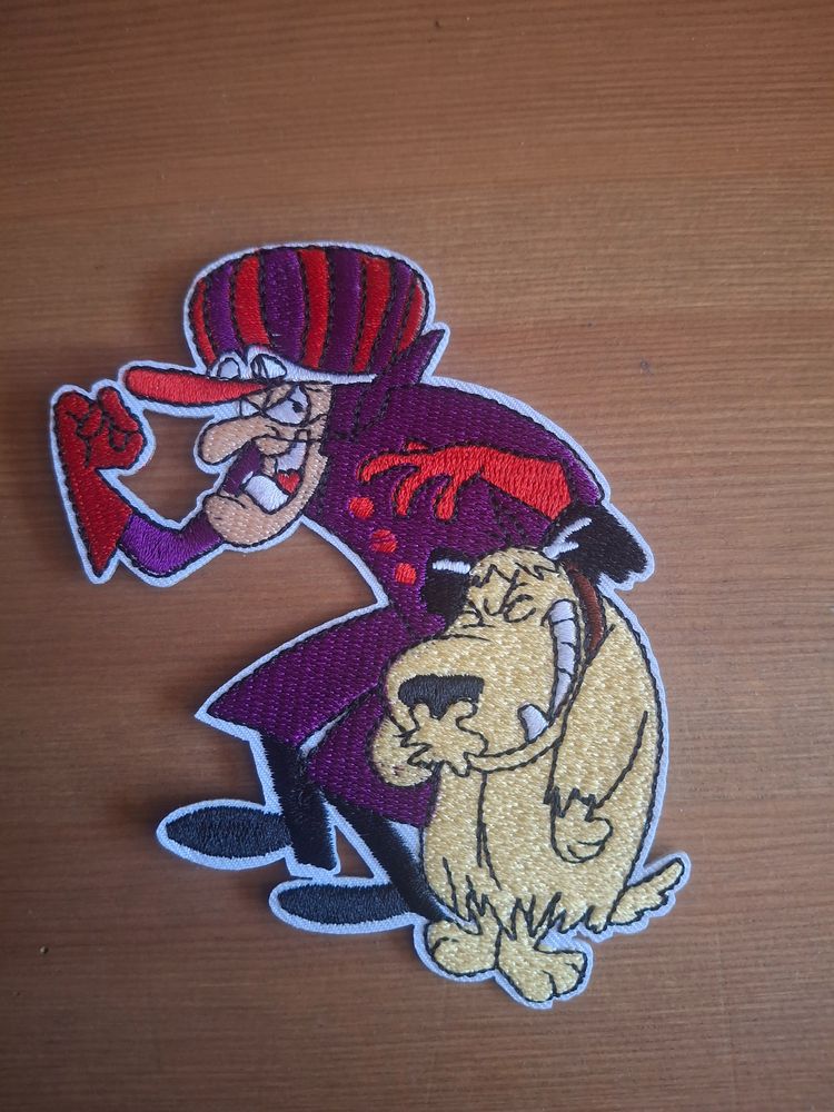 Embroidered Patch With Cartoon Characters Waky races