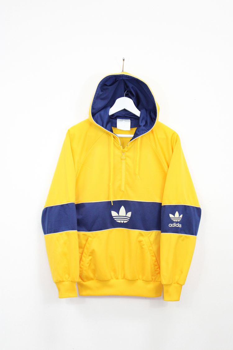 ADIDAS 80'S VINTAGE COLORADO HOODIE TRACKSUIT TOP JACKET SMALL image 1