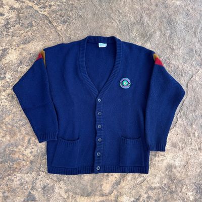 Benetton Navy Blue Cardigan Sweater