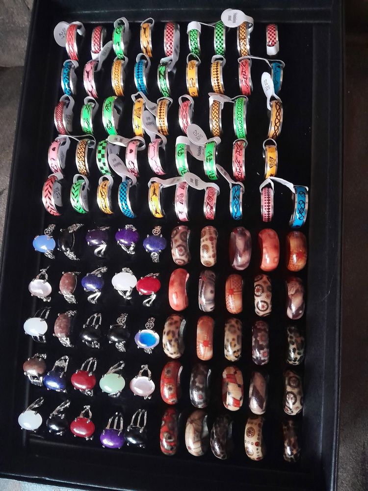 Set Colorful Bangles And Rings Set product image