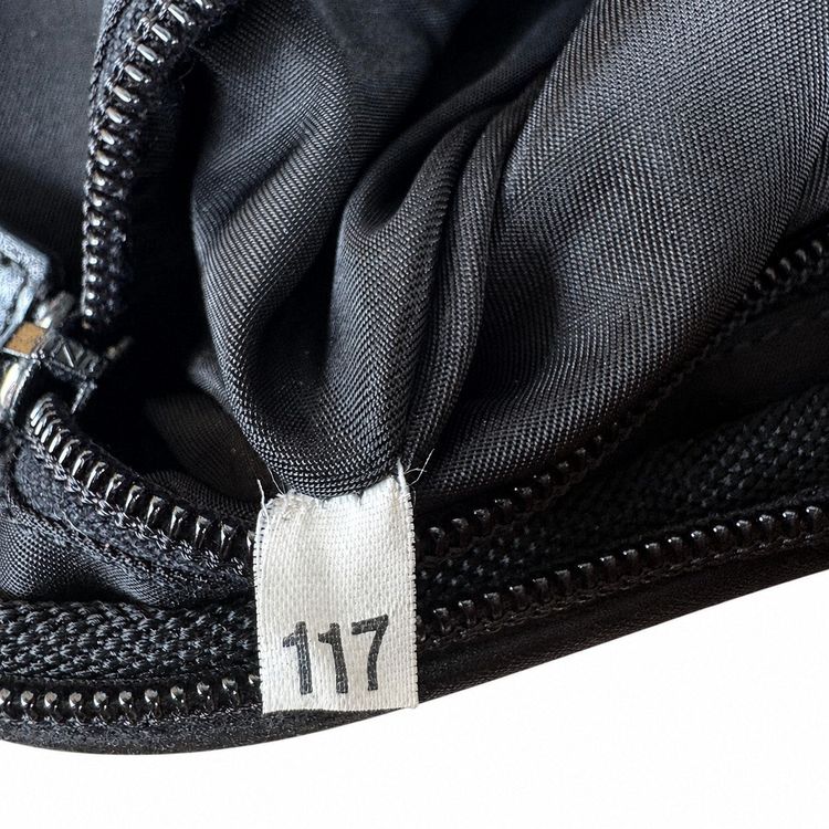 Prada Nylon Saffiano Leather Black Shoulder Bag image 10