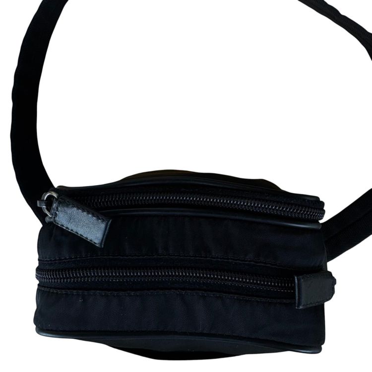 Prada Nylon Saffiano Leather Black Shoulder Bag image 15