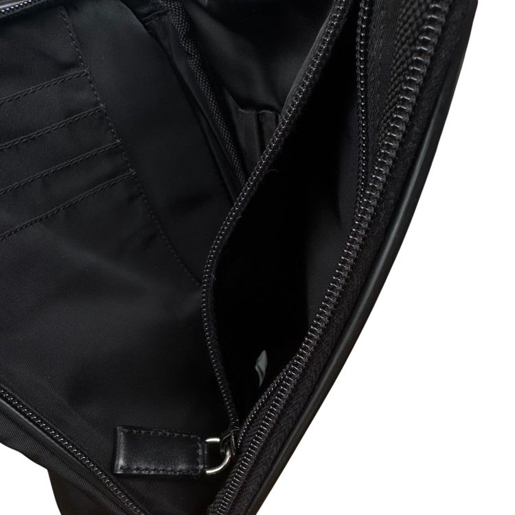 Prada Nylon Saffiano Leather Black Shoulder Bag image 14