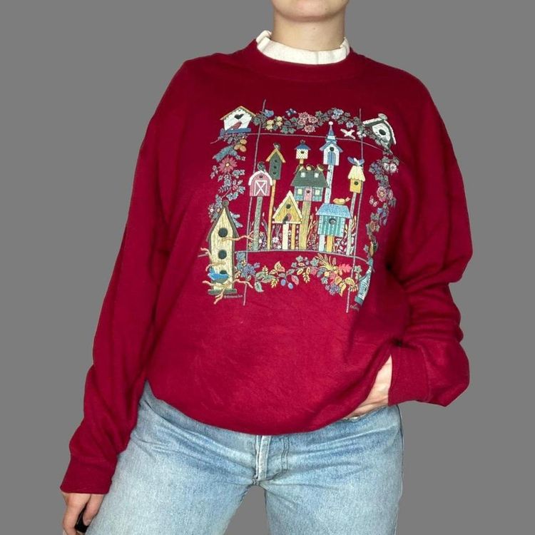 Morning Sun Vintage jumper▪️colour red▪️by morning sun▪️ size XL product image