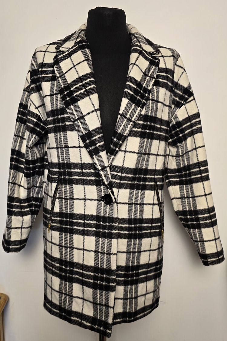 Other Black And White Plaid Coat product image