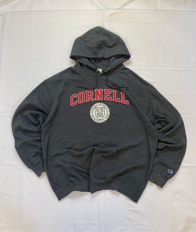 Champion Cornell University Double Sided Hoodie - Charcoal Grey (XL)
