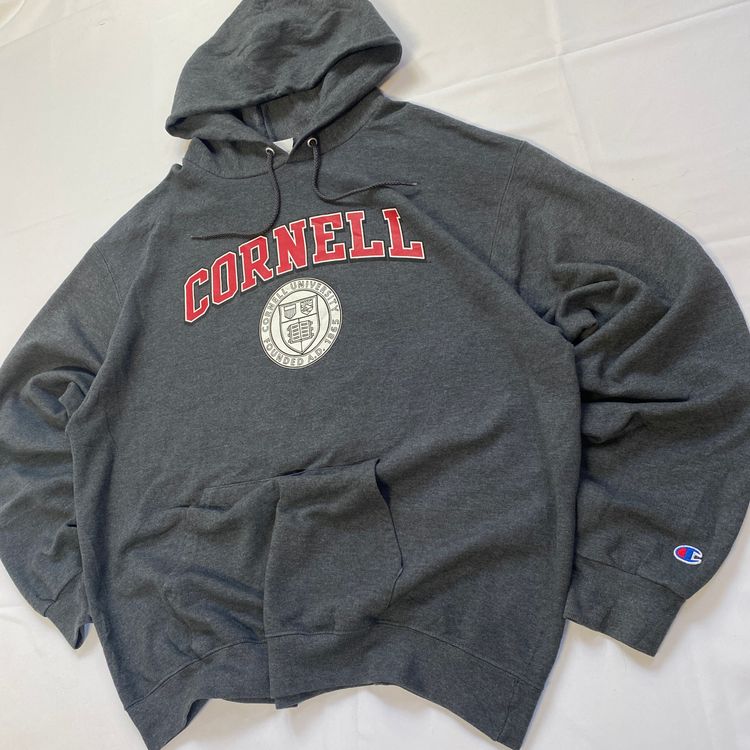 Champion Cornell University Double Sided Hoodie - Charcoal Grey (XL) obraz 2