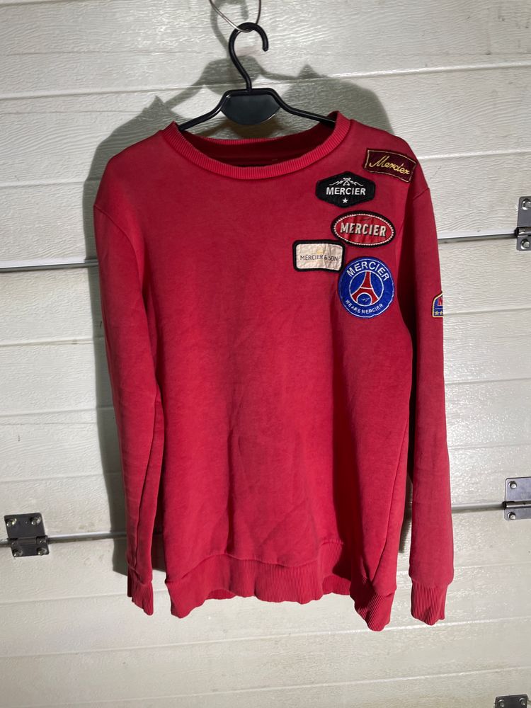 Red Sweatshirt With Patches