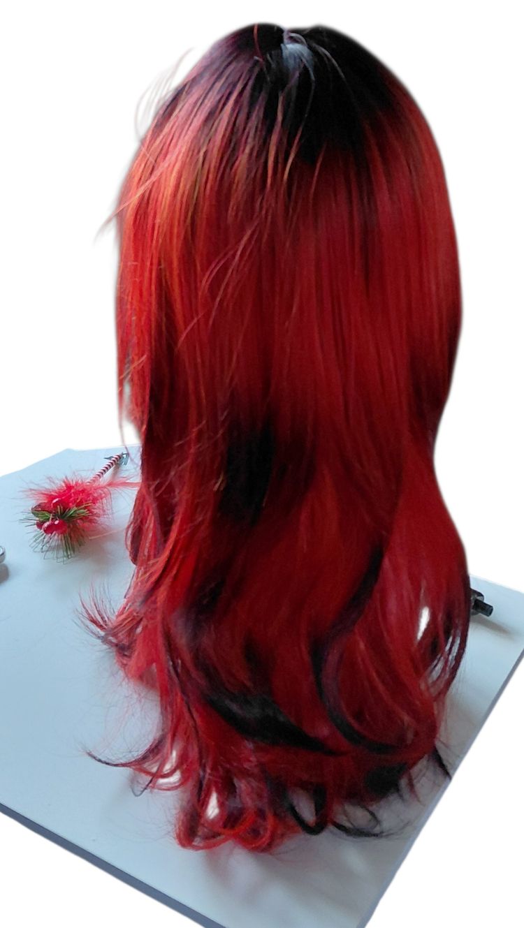 Red And Black Wig 4