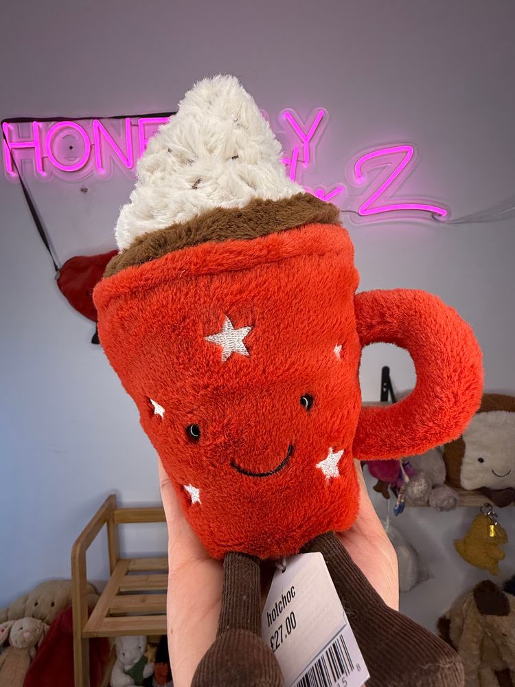 Amusables hot chocolate jellycat bnwt 