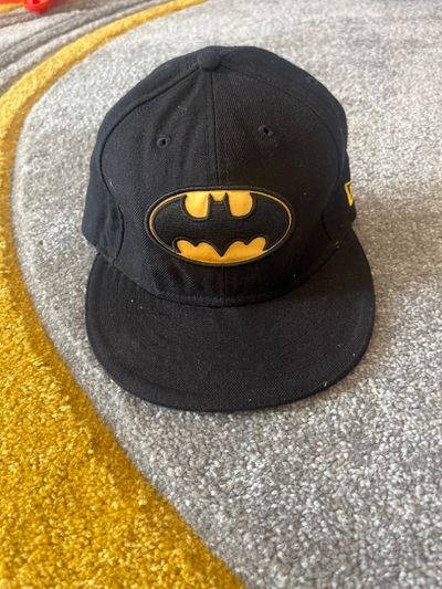 Black Baseball Cap With Batman Logo
