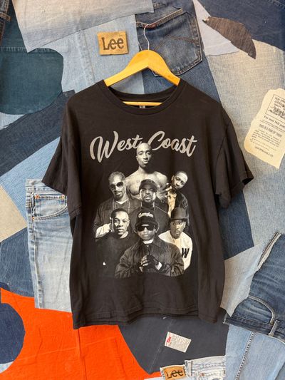 Black West Coast Graphic T-Shirt