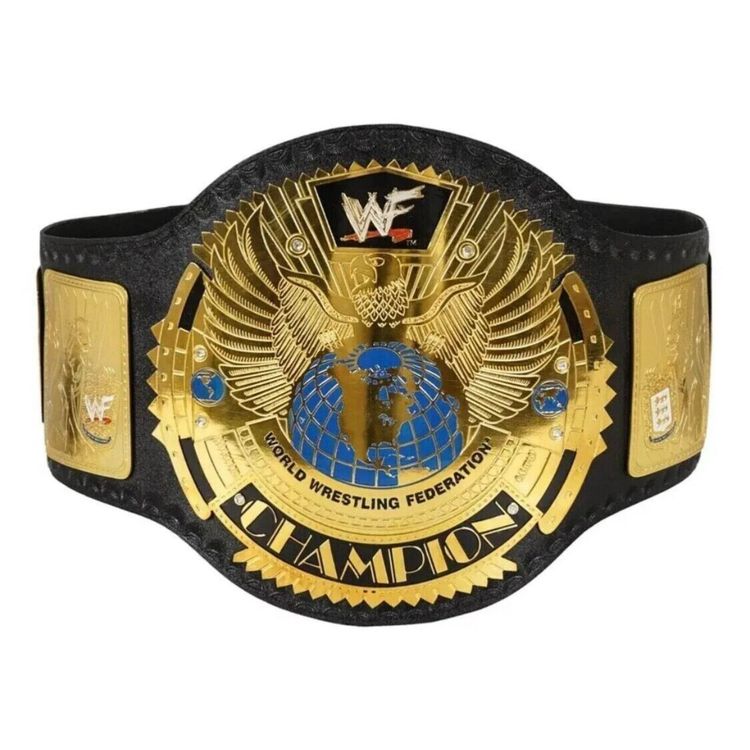 WWF Attitude Era Big Eagle Championship Belt 6MM Plate