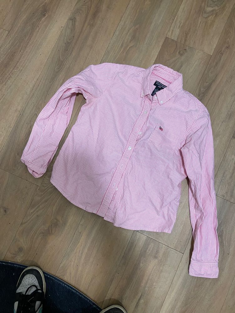 Levi'S Pink Striped Shirt