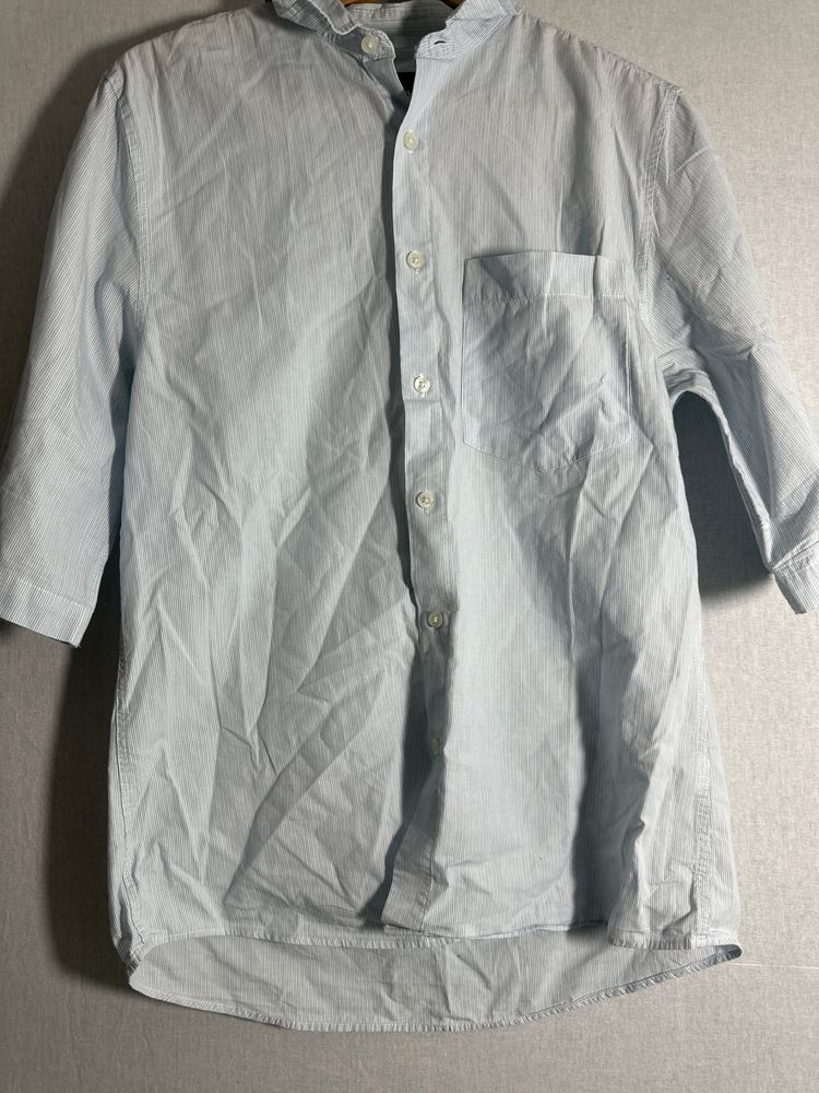 TopMan Shirt Light Blue Striped.