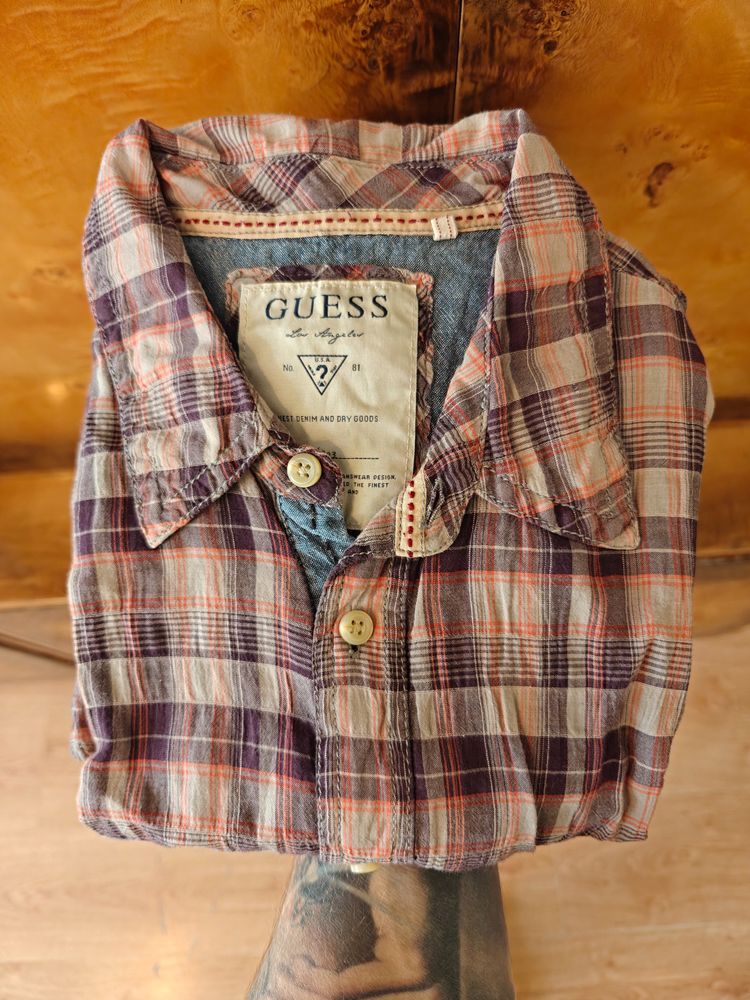 Guess Plaid m flanela vintage Shirt 50x72cm