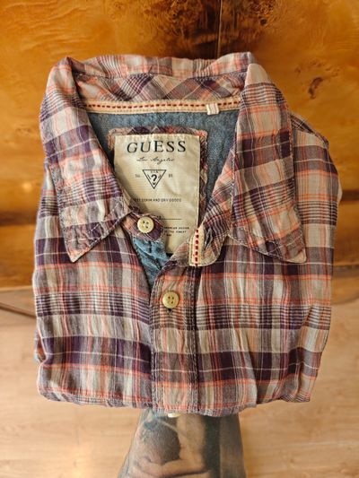 Guess Plaid m flanela vintage Shirt 50x72cm