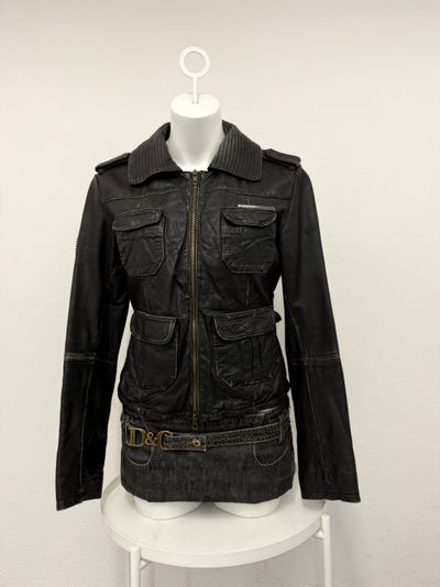 Superdry Cargo Leather Jacket (M)