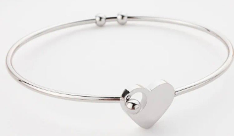 Silver Heart Charm Bracelet