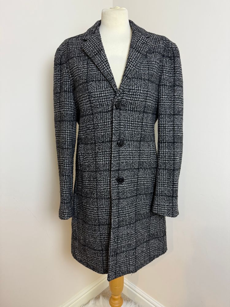 Primark Grey Checkered Coat