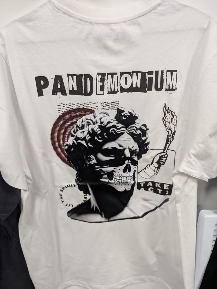 Zero13 Pandemonium White T-Shirt,new, All sizes