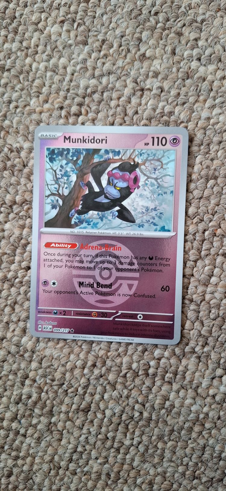 Pokémon Munkidori Pokémon Card product image