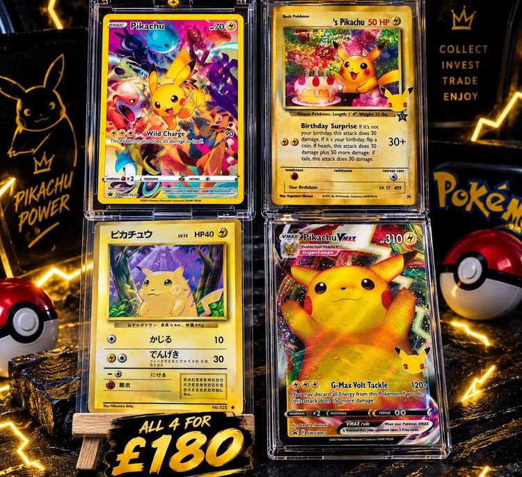 Pokémon Pikachu Trading Cards Set obraz 1