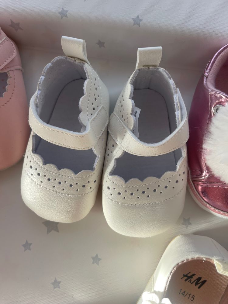 White Baby Shoes
