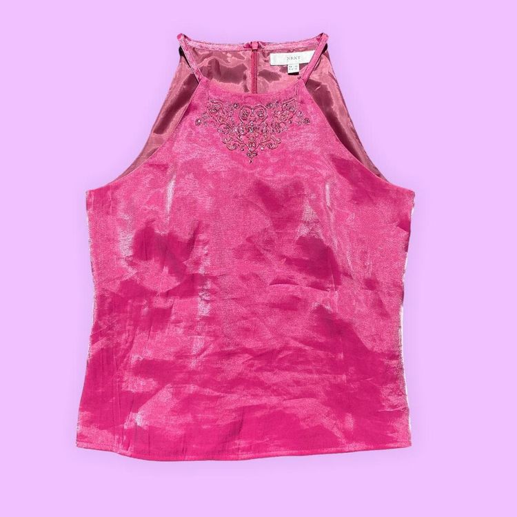 90s 00s Next pink iridescent top image 1