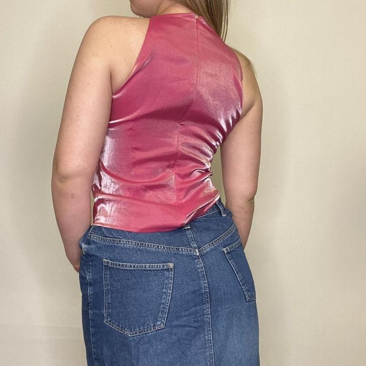 90s 00s Next pink iridescent top image 3