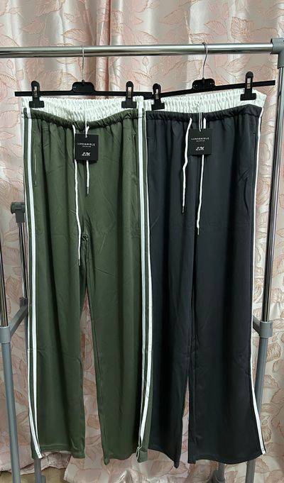 Green And Black Track Pants