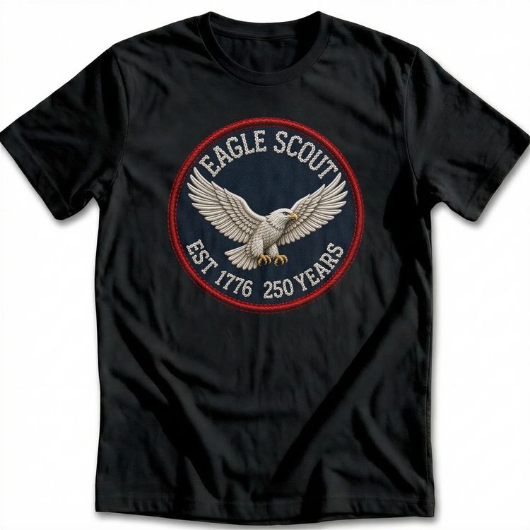 Vintage Scout Badge Eagle T-Shirt image 5