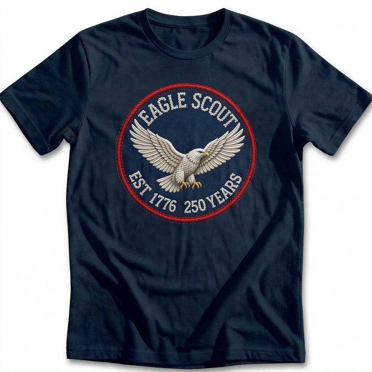 Vintage Scout Badge Eagle T-Shirt image 3