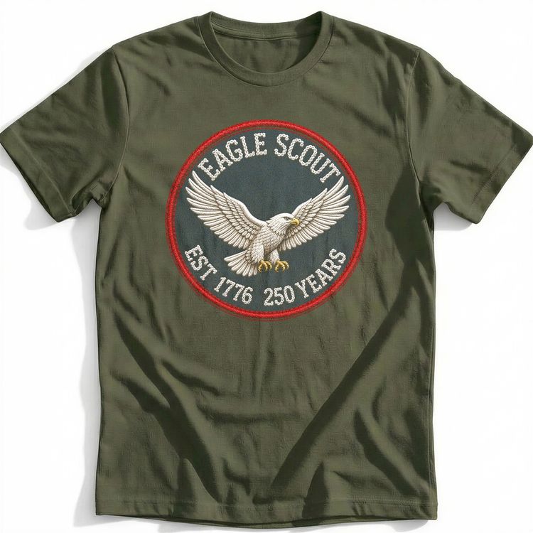 Vintage Scout Badge Eagle T-Shirt image 1