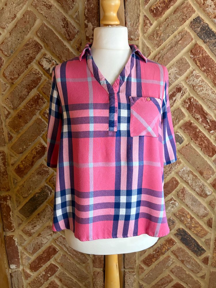 Other Pink And Navy Checkered Shirt product image