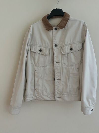 Rico Lewis Beige Jacket With Brown Collar