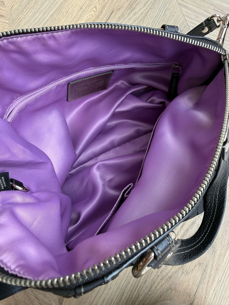 Coach Madison Op Art Claire Bag Black Signature Sateen 14335 image 14